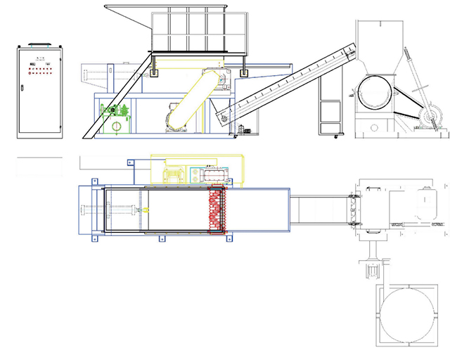 Single Shaft Shredder Unit